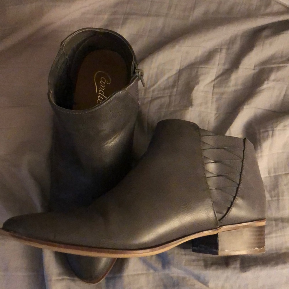 Grey booties